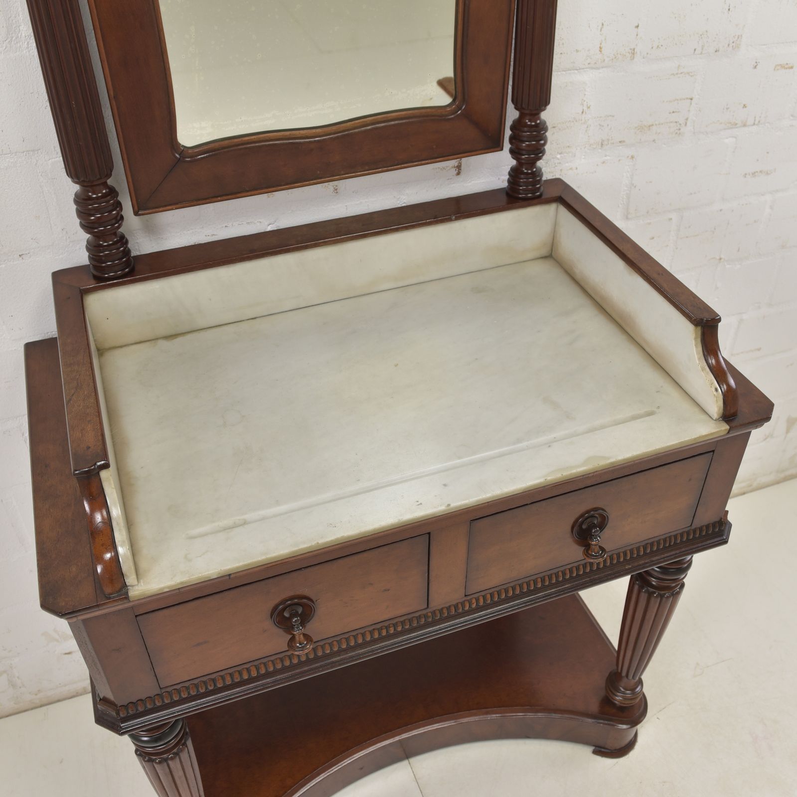 Antique! Mirrored Chest Of Drawers, Restored Mahogany; Vanity Unit, Louis Philippe Console photo Furniture