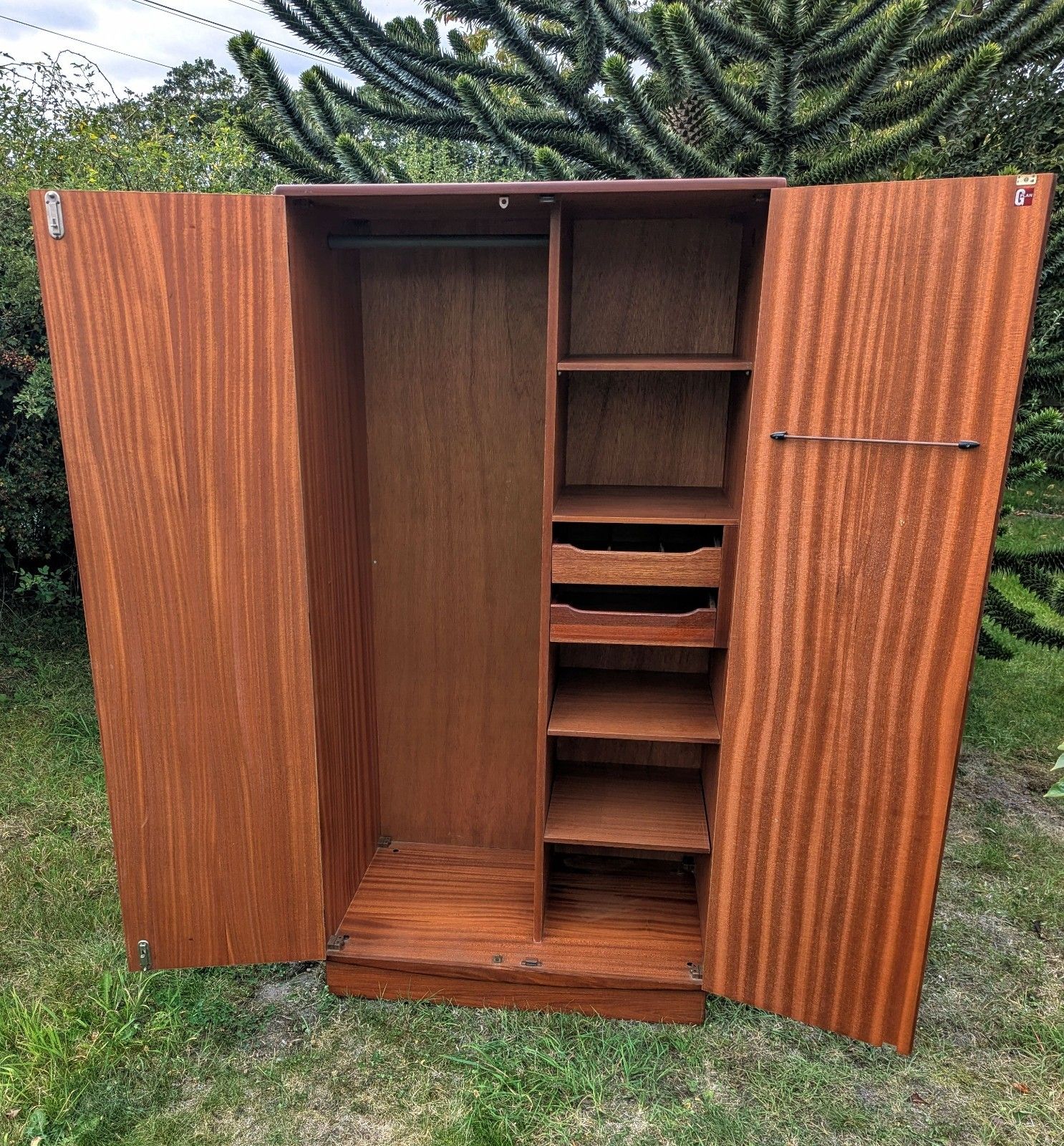 Mid Century G Plan Fresco Teak Double Wardrobe Delivery Available 0104. photo buy