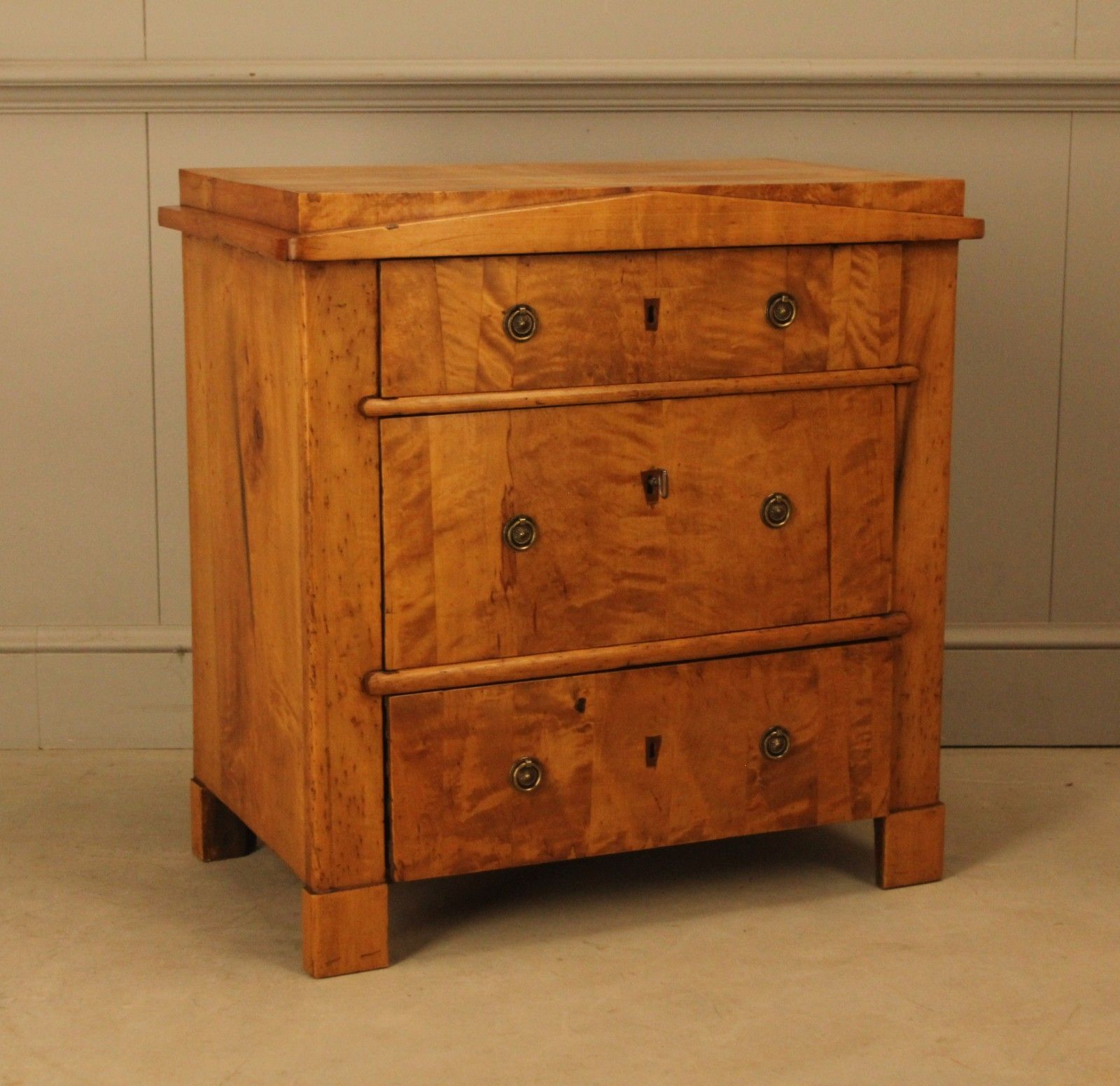 Refined 19th Century Swedish Chest Of Drawers In Birch photo Furniture
