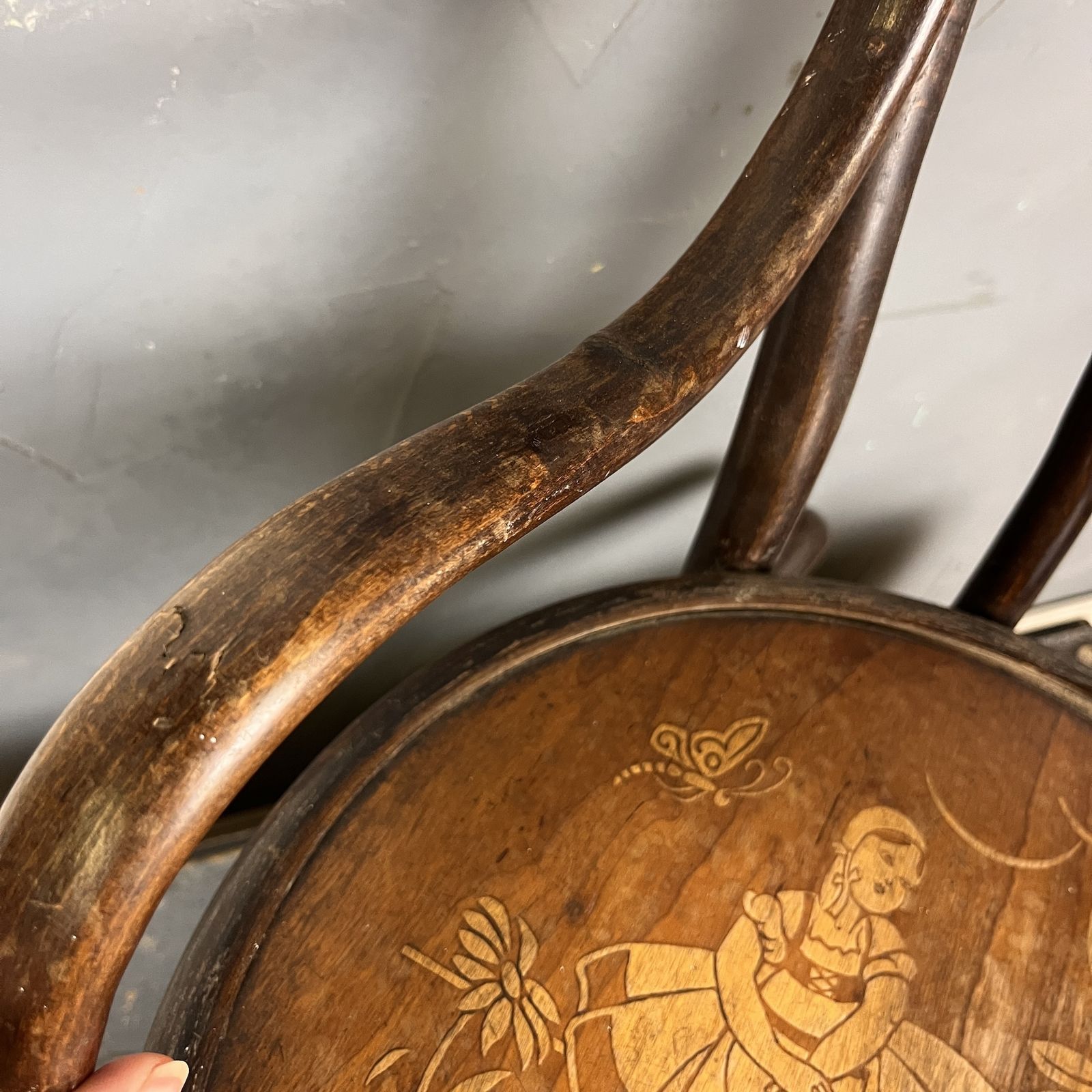 Fischel Bentwood Childs Rocking Chair photo vinterior