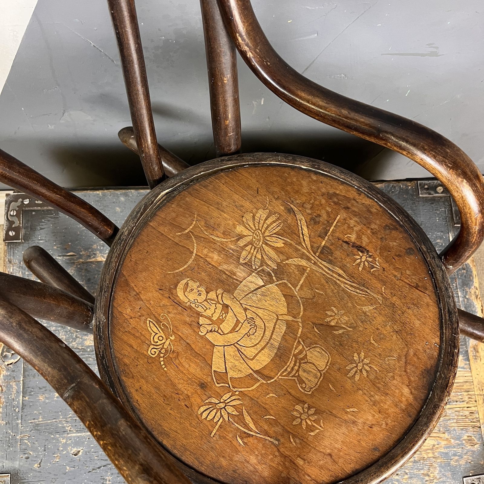 photo for sale Fischel Bentwood Childs Rocking Chair