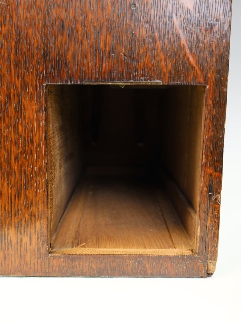 1450.0 Houghton & Sons Oak Campaign Stationery & Dispatch Chest photo