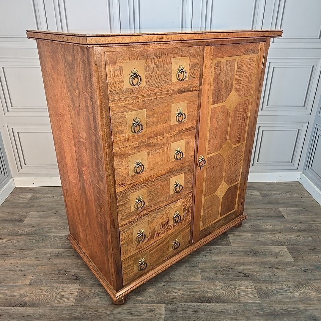 Barker & Stonehouse Wardrobe Flagstone Tallboy Chest Drawers Cabinet Compactum photo furniture