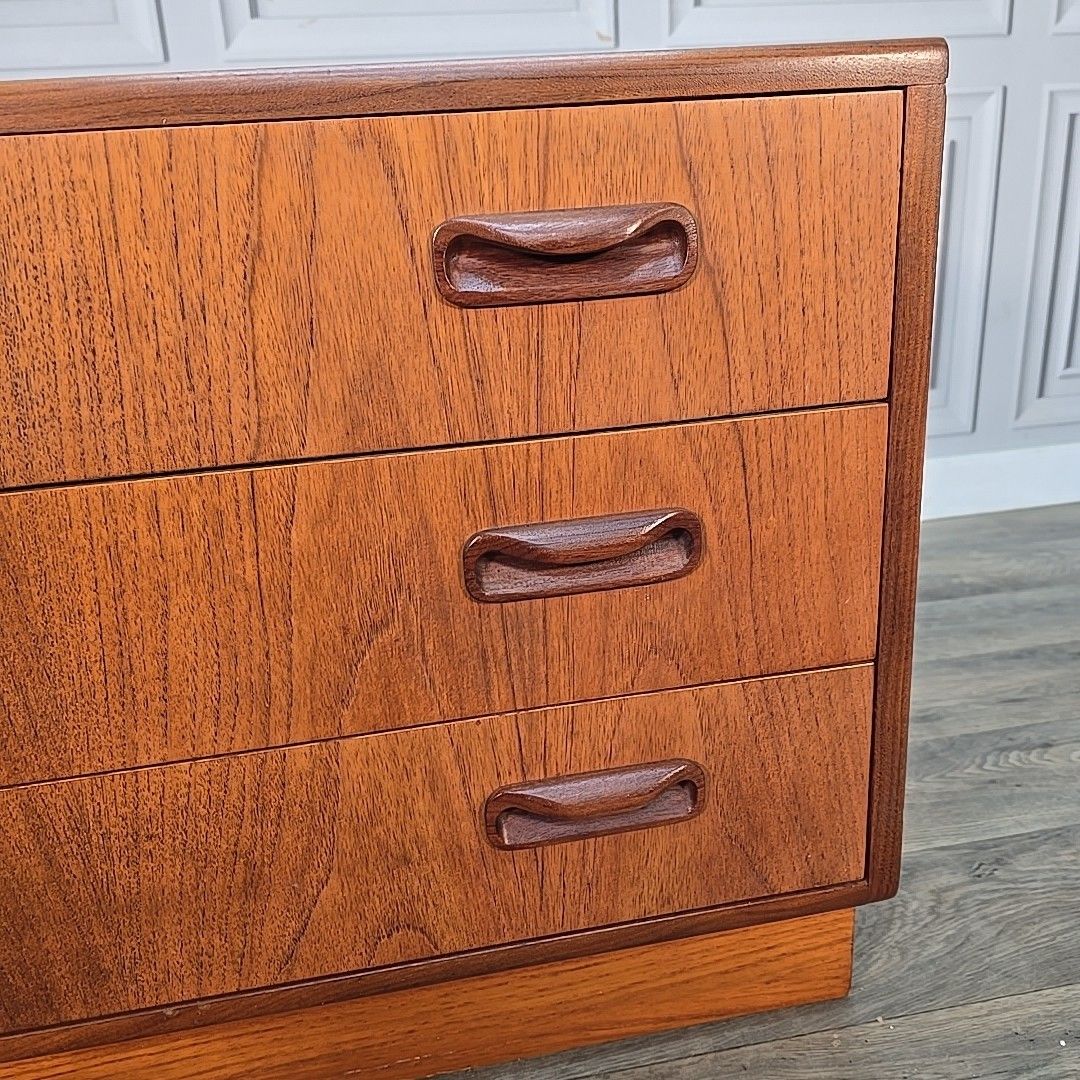 Furniture Vintage Chest Of Drawers G Plan Teak Mid Century 3 Drawer Low Retro Wooden Mcm photo