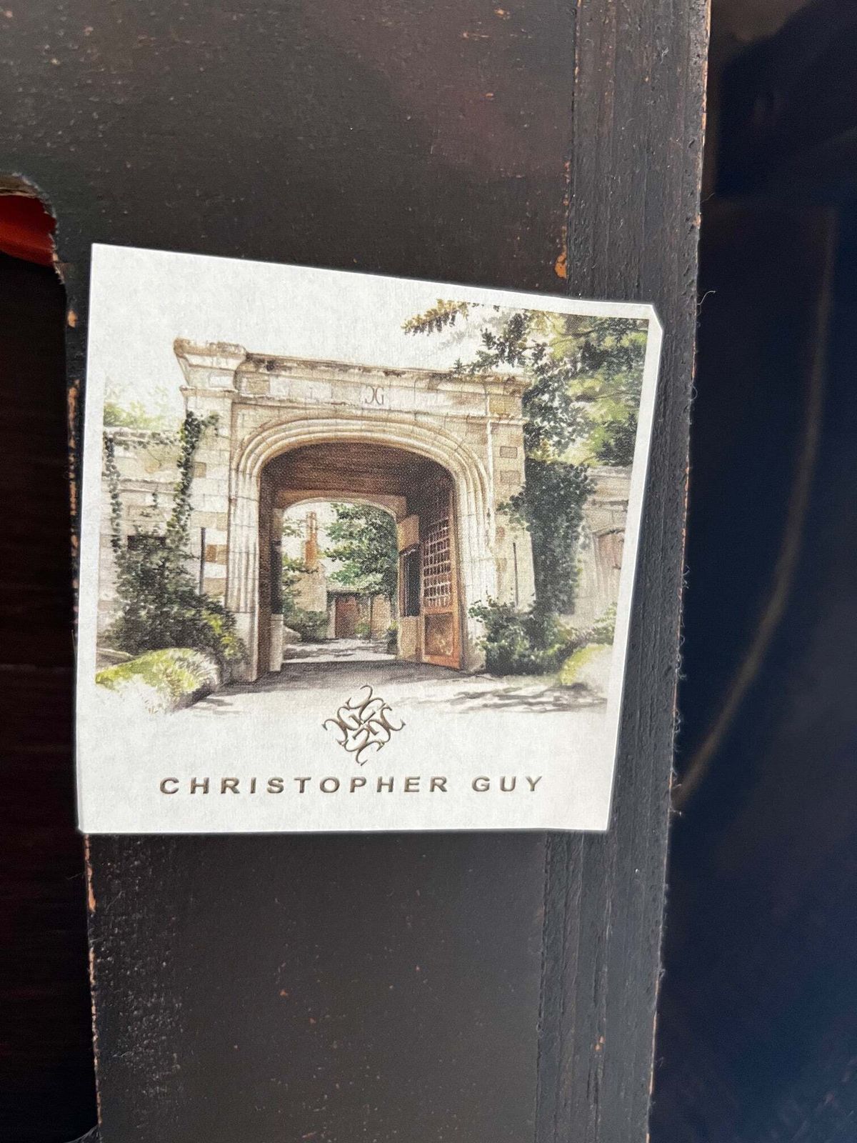 photo furniture Christopher Guy "Vanity Fair I" Dressing Table In Hand Carved Mahogany And Matching "Vanity Fair" Red Leather Mahogany Chair