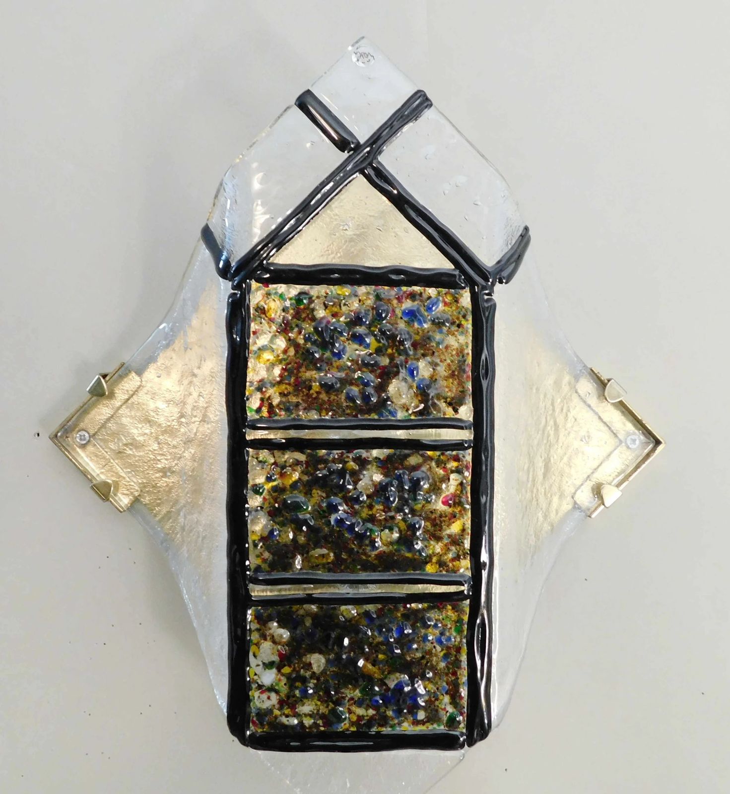 Pair Of "Rombo" Brutalist Murano Sconces photo buy