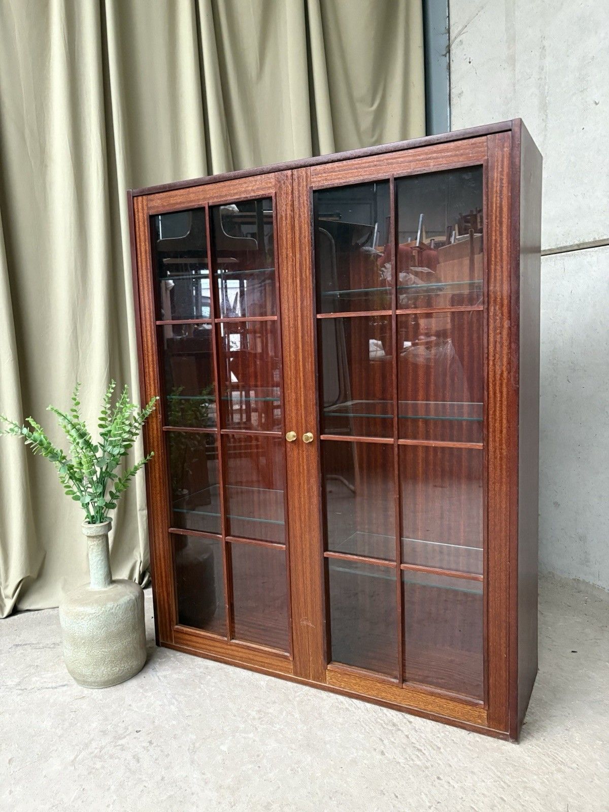 Vtg Late Mid Century Danish Rosewood Bookcase Cabinet Scandi Retro R1149