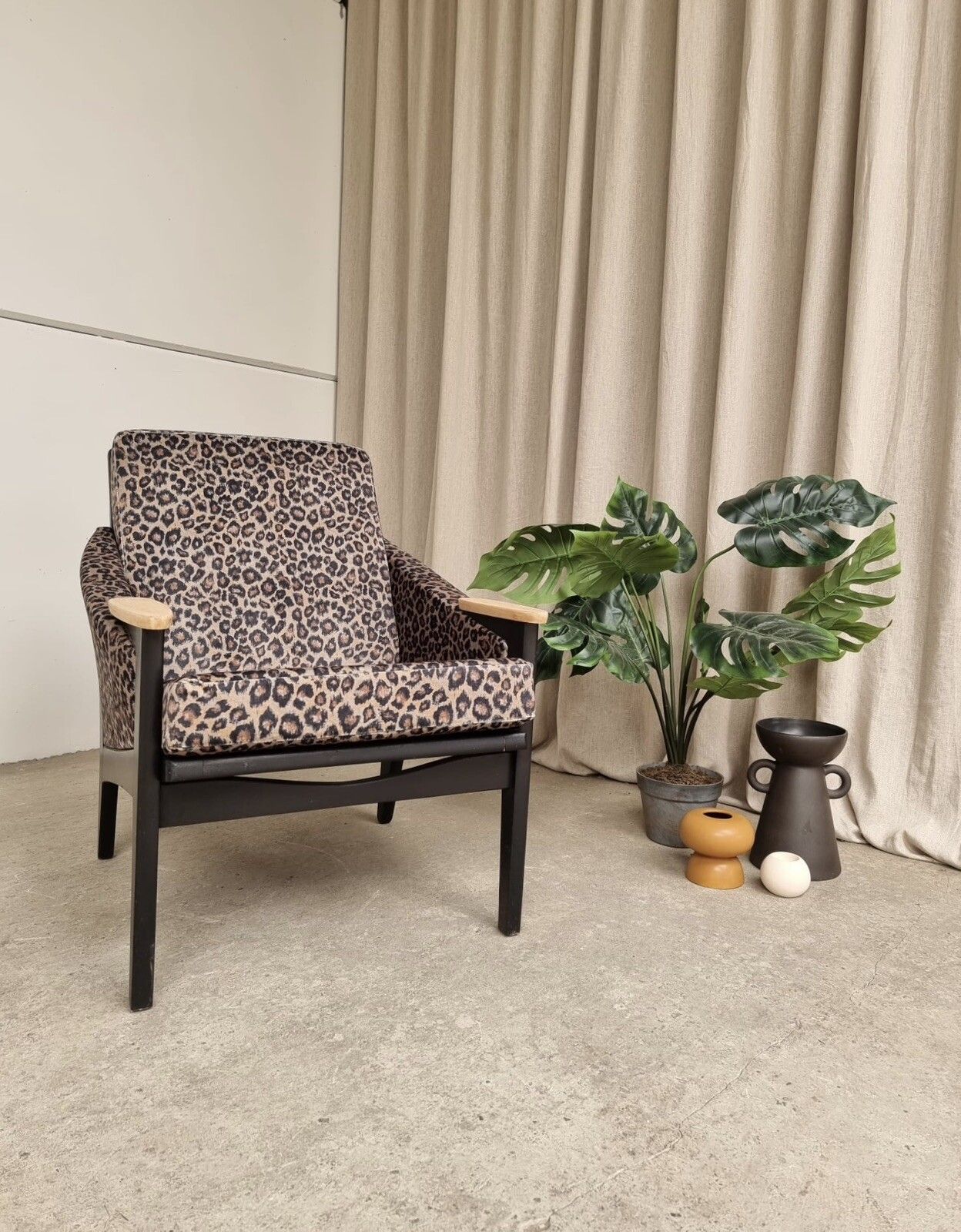 photo buy Vtg Mid Century Reupholstered Stonehill Chair Armchair Danish Italian Retro R202