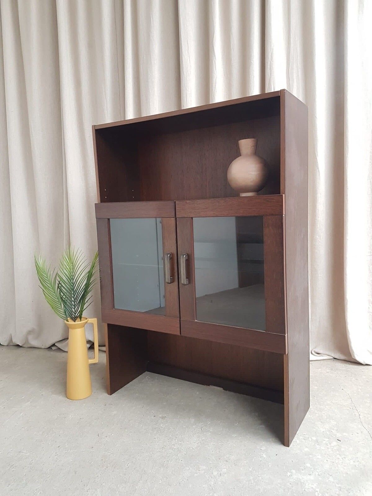 Vtg Late Mid Century Danish Bookcase Shelving Wall Unit Retro Scandi R291