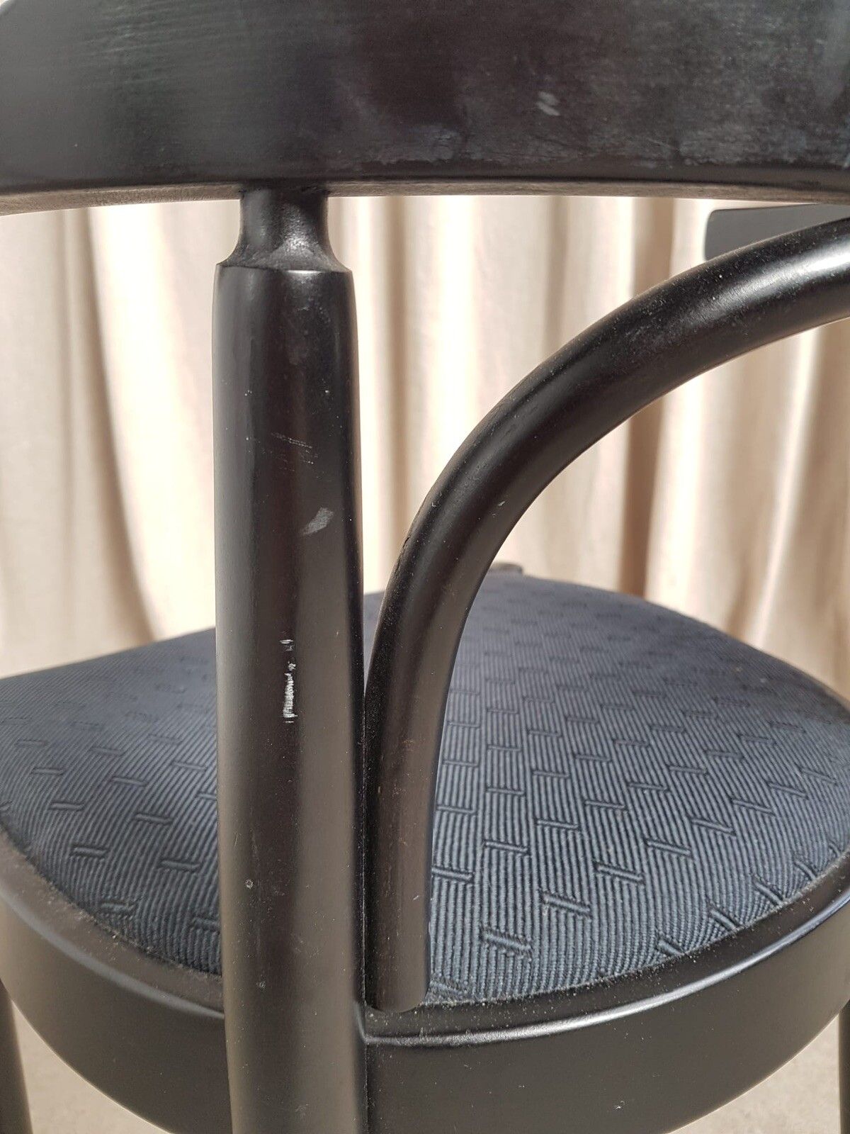 photo vintage Vtg Late Mid Century Thonet Style Armchair Side Occasional Desk Chair Retro R279
