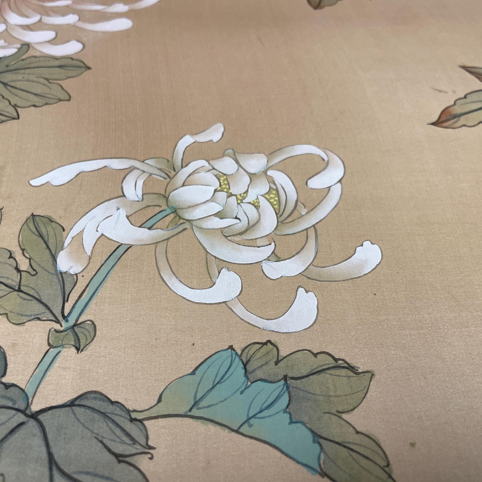 Butterly Flower Picture Hand Painted On Silk Oriental Art Painting Unframed Botanical Artwork Chinese Asian Style photo buy
