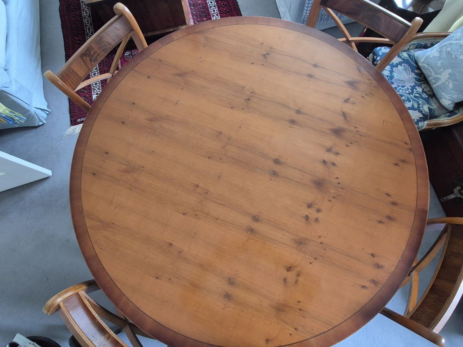 Lexterten Round Dining Table And Four Chairs photo for sale