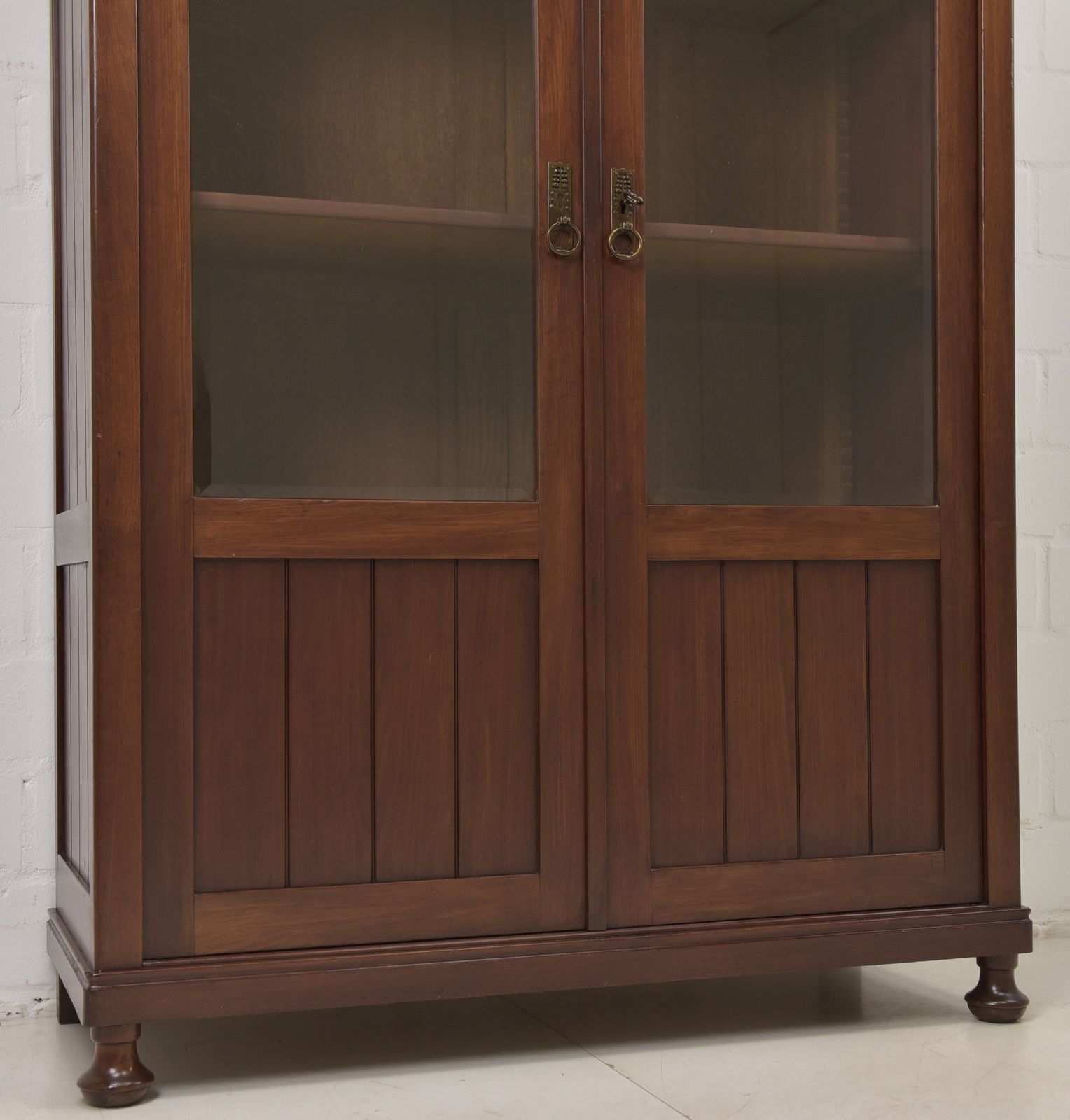 photo for sale Antique! Restored Art Deco Art Nouveau Bookcase, Mahogany Display Cabinet