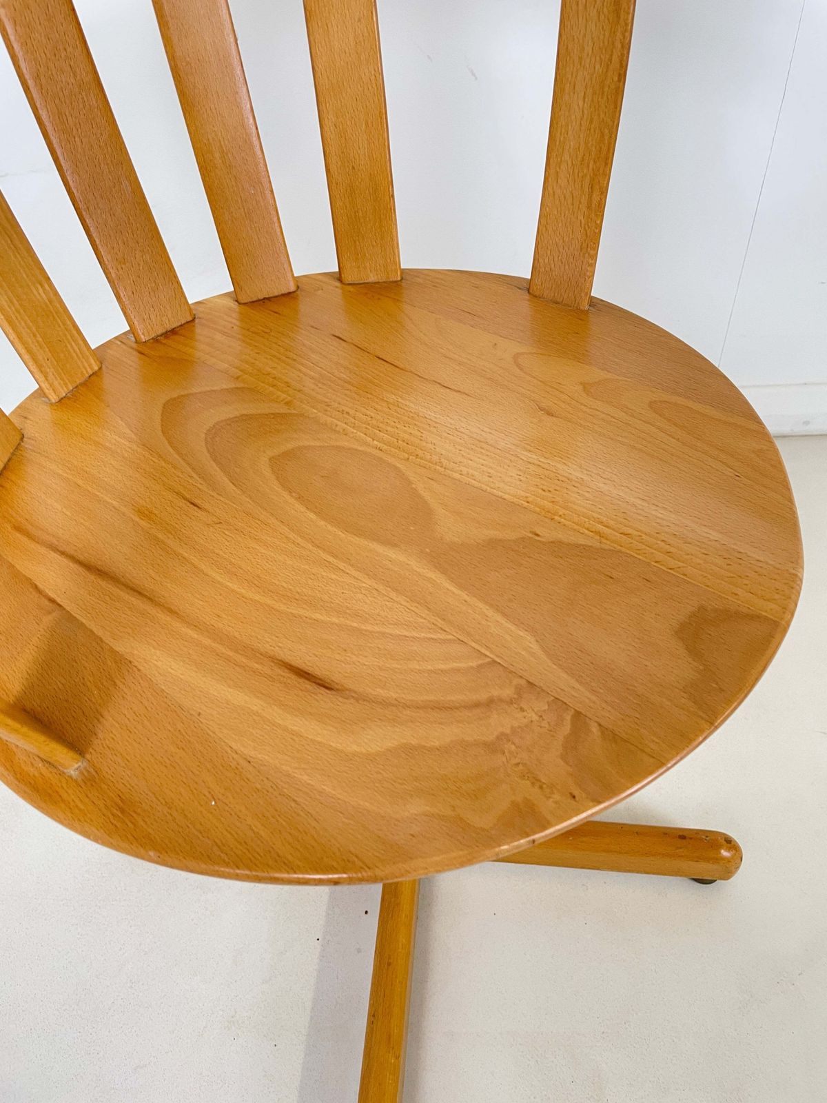 1950s Centa Swivel Desk Chair In Beech Wood photo vinterior