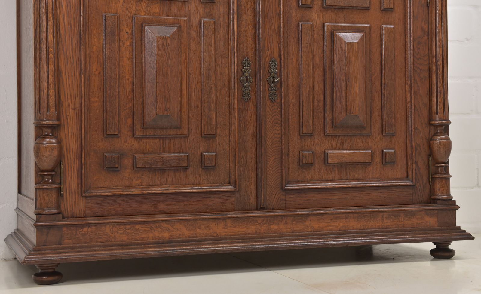 photo for sale Antique! Restored Solid Oak Chest Of Drawers, Gründerzeit Period, Circa 1900. Cabinet/Sideboard.