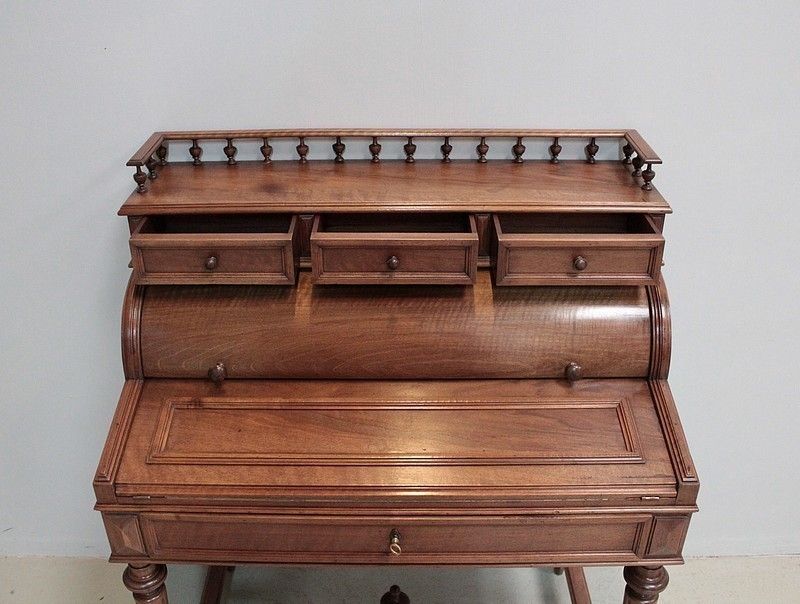 Office Cylinder Walnut 1930 photo for sale