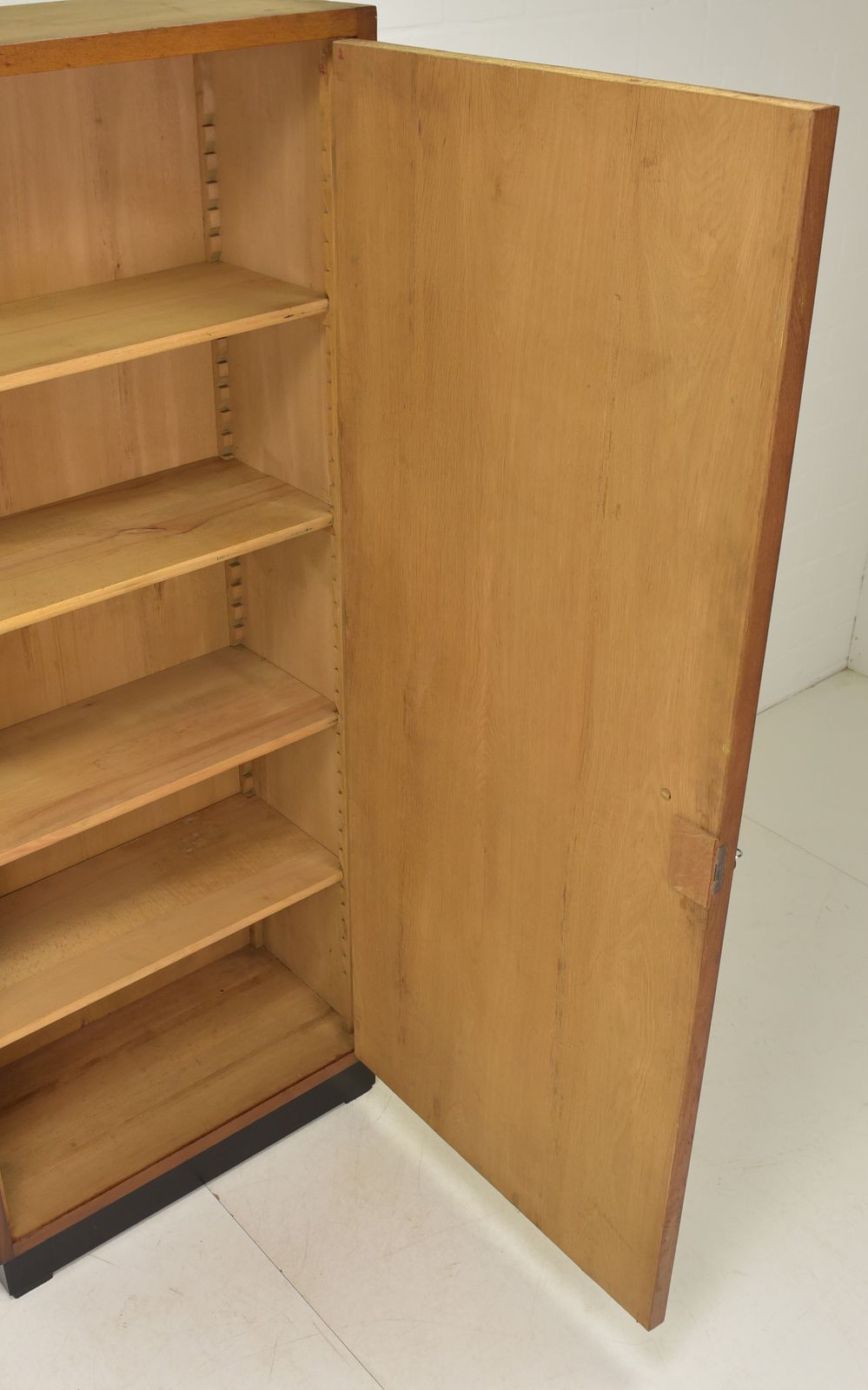 Narrow Cabinet, Mid Century Art Deco Style, Circa 1960, Oak Filing Cabinet photo 1210.0