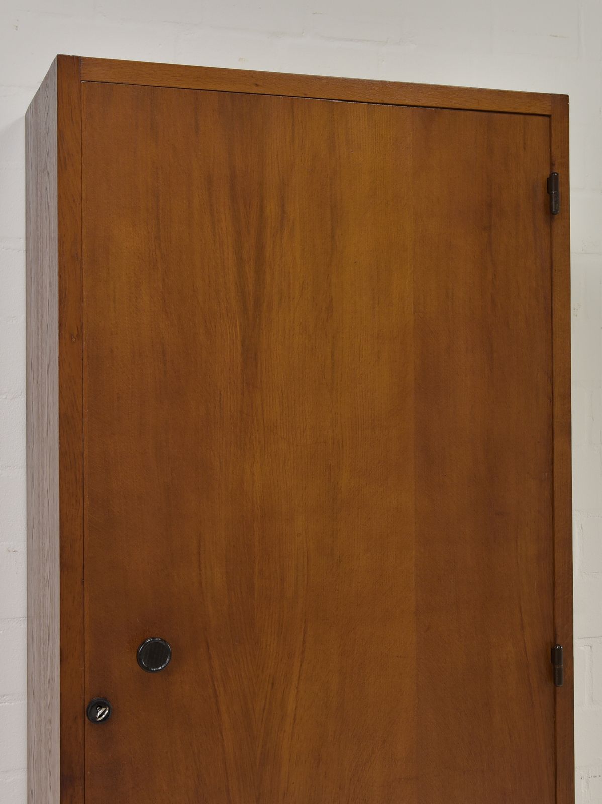 photo furniture Narrow Cabinet, Mid Century Art Deco Style, Circa 1960, Oak Filing Cabinet