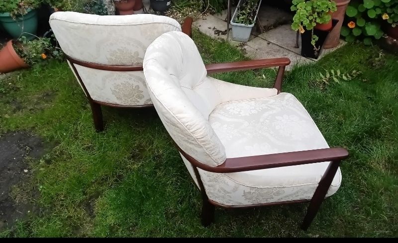 photo furniture Reduced By £500 !! A Pair Of Edward Wormley Lounge Chairs By Dunbar Furnisher.