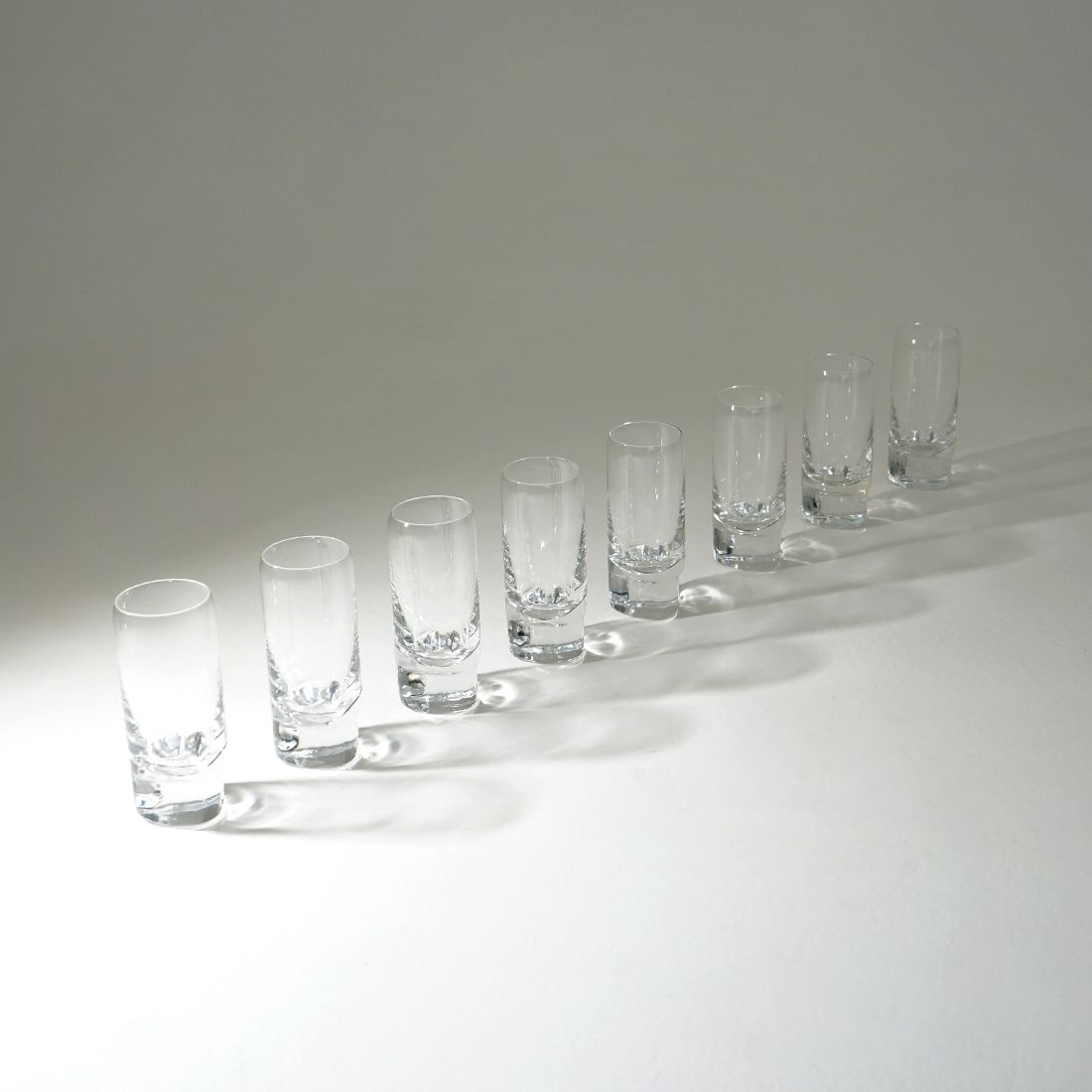 8 “Pitagora Highball” Glasses By Marco Zanuso For Arnolfo Di Cambio, 1970s photo Home Decor