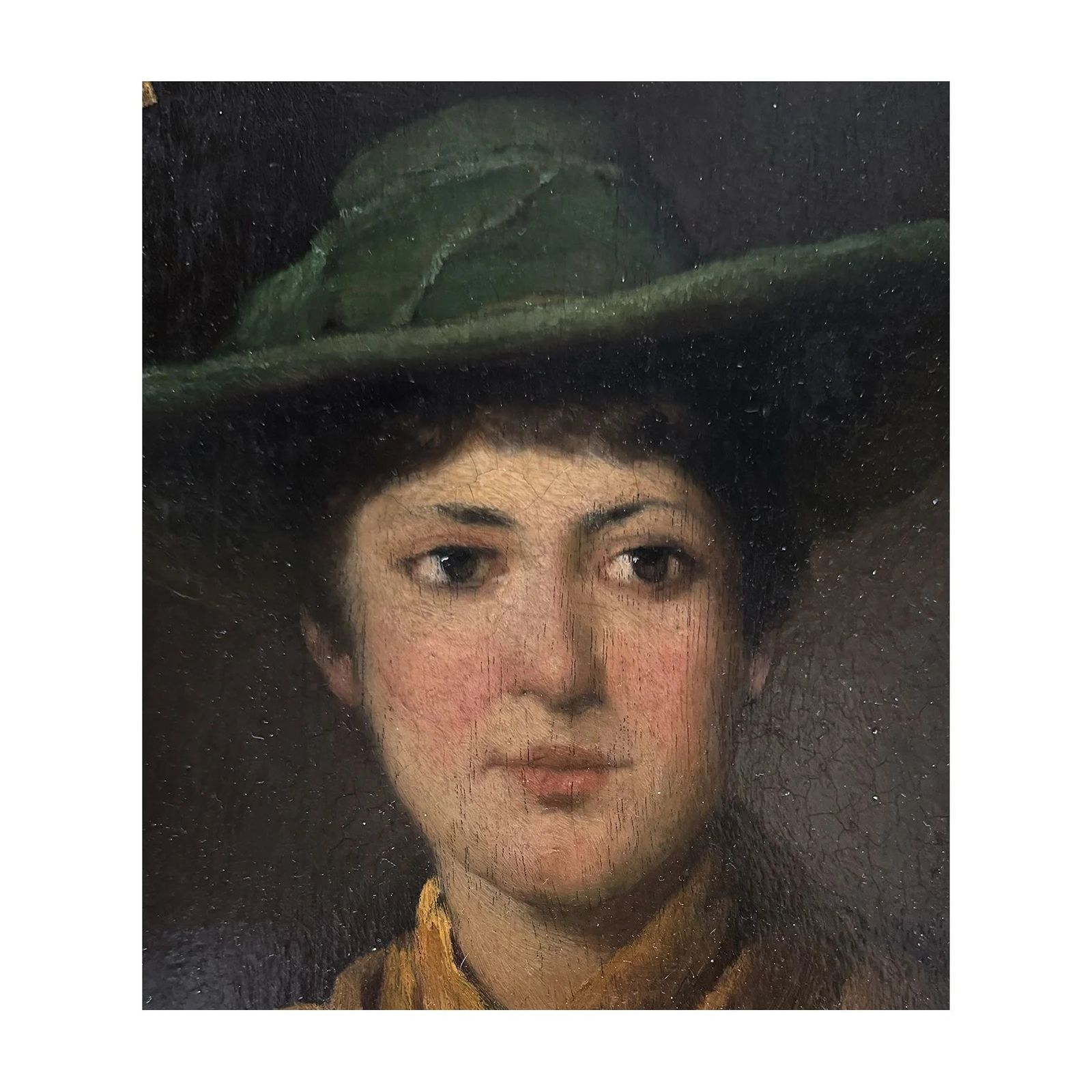 Girl In A Green Hat, 1800s photo buy