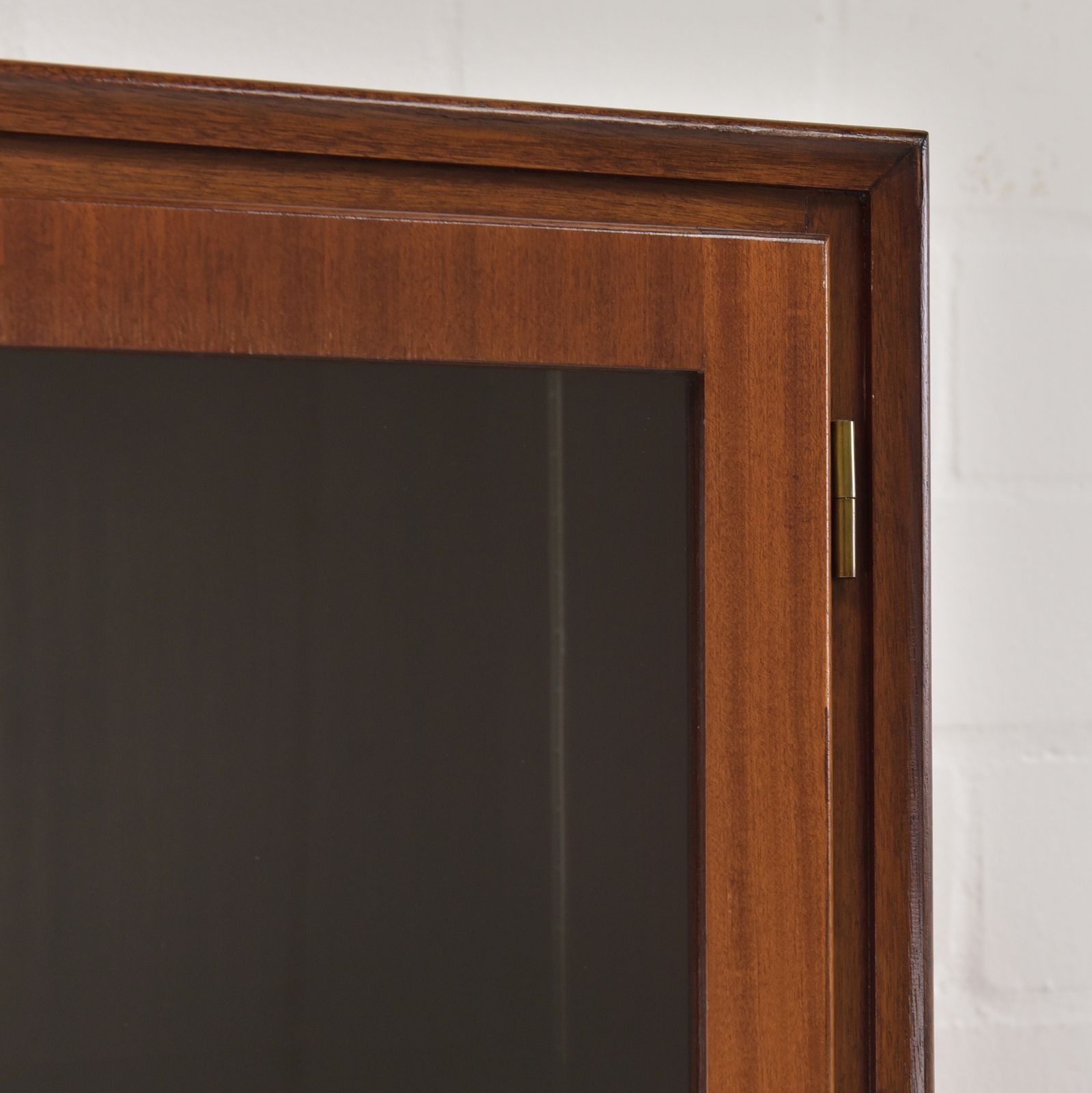 Narrow Mahogany Display Cabinet, Mid Century Art Deco, Circa 1955; Filing Cabinet On The Right, 2 Of 2 photo buy