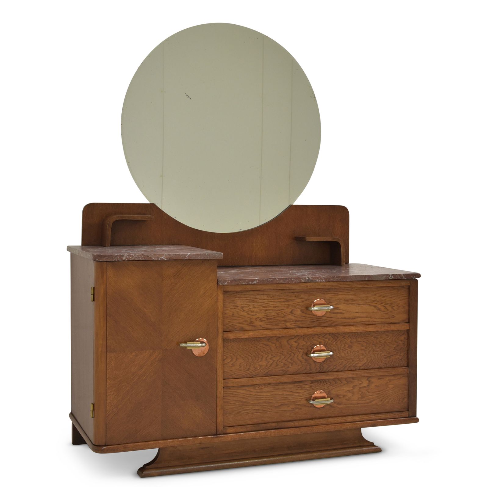 Antique! Restored Art Deco Mirrored Chest Of Drawers, Circa 1940. Washstand/Dressing Table.