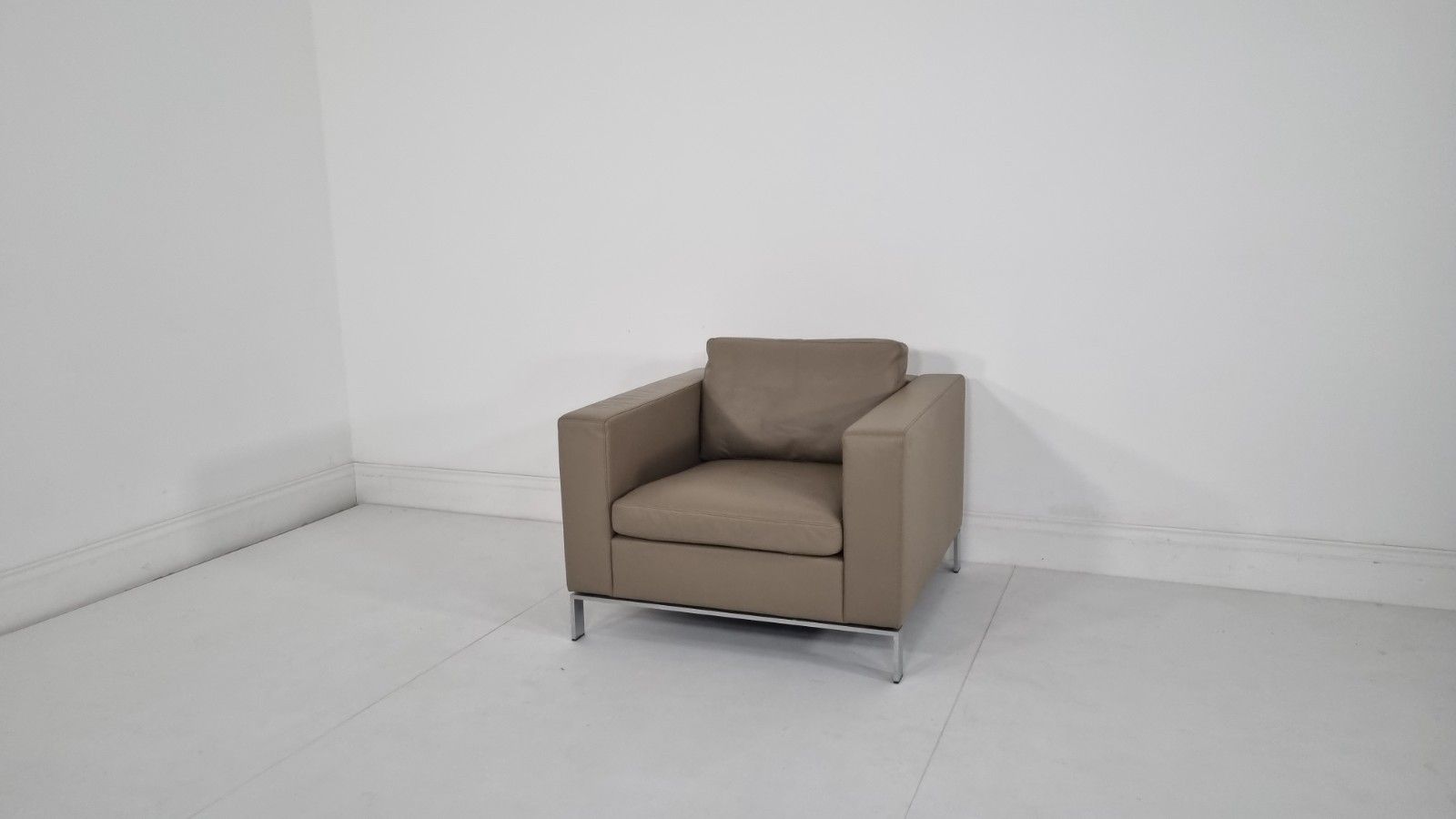 photo vinterior Walter Knoll 503 Armchair In Bamboo Leather Excellent Condition #7