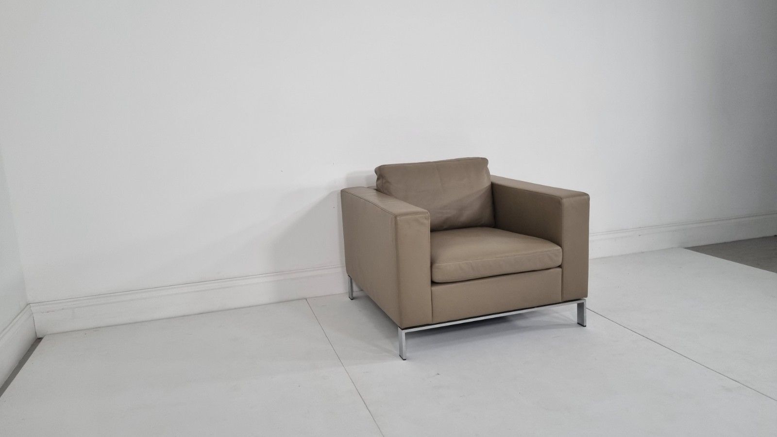 photo furniture Walter Knoll 503 Armchair In Bamboo Leather Excellent Condition #8