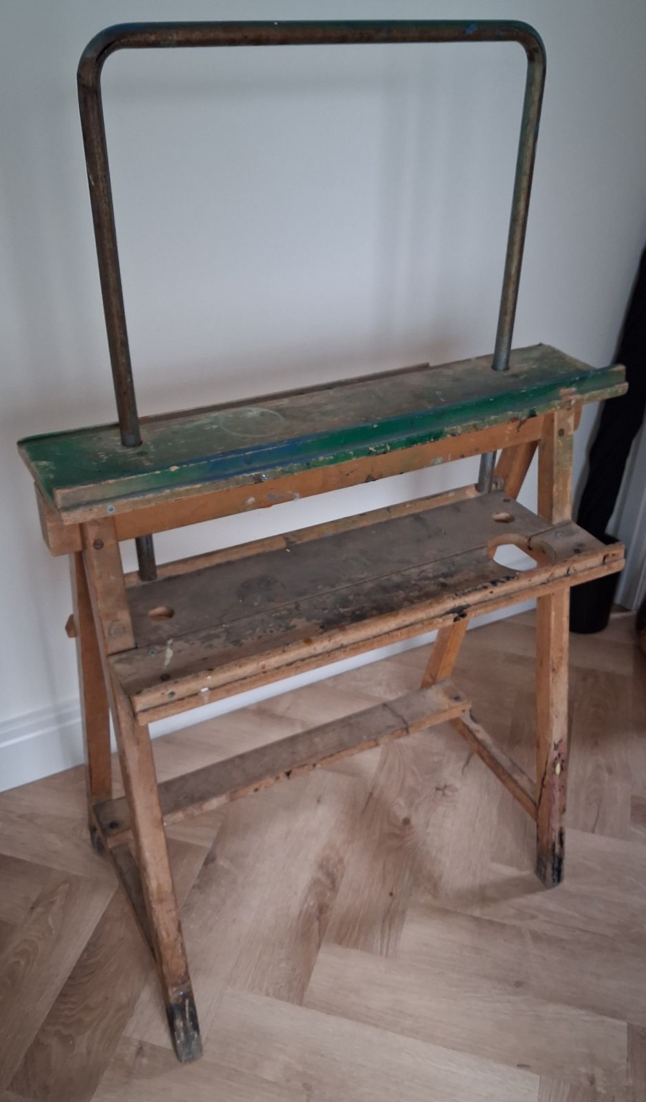 Pair Of Vintage British School Art Easels. 1960s   Wood & Tubular Steel photo Home Decor