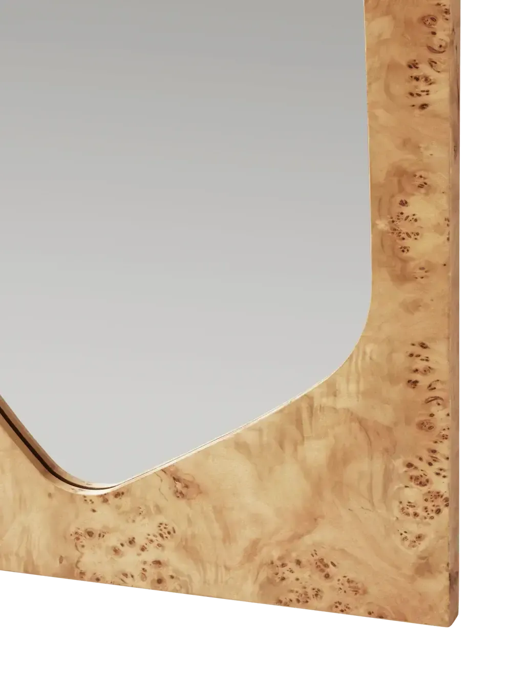 Ferm Living Folia Full Length Mirror Poplar Burl Wood photo vinterior