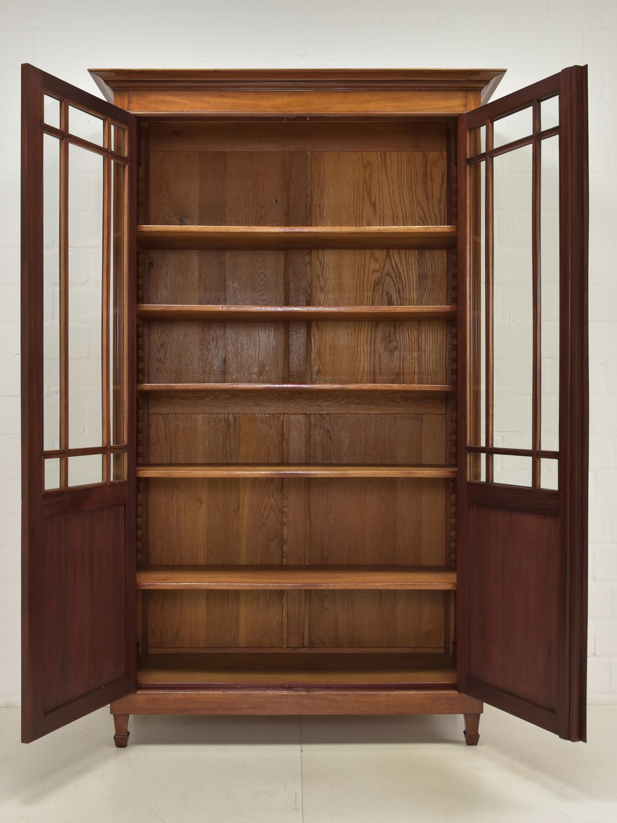 Antique! Restored Art Nouveau/Art Deco Mahogany Bookcase/Display Cabinet photo for sale