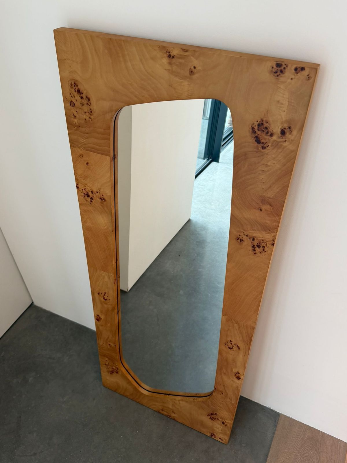 Ferm Living Folia Full Length Mirror Poplar Burl Wood photo furniture