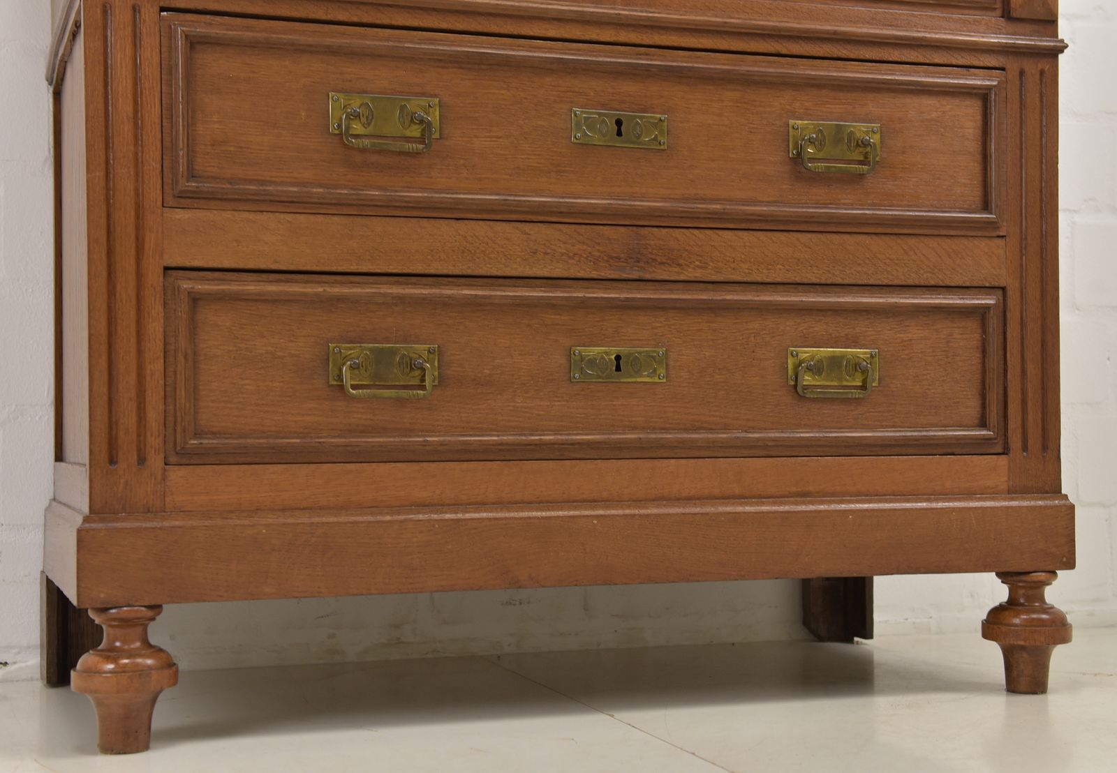 photo for sale Antique! Small Restored Oak Chest Of Drawers, Gründerzeit Style.