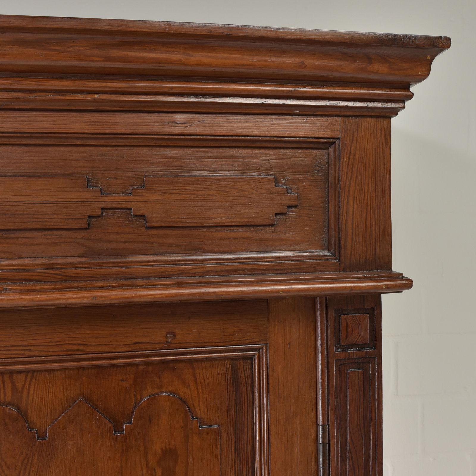 Antique! Restored Art Nouveau Pine Softwood Wardrobe photo vintage