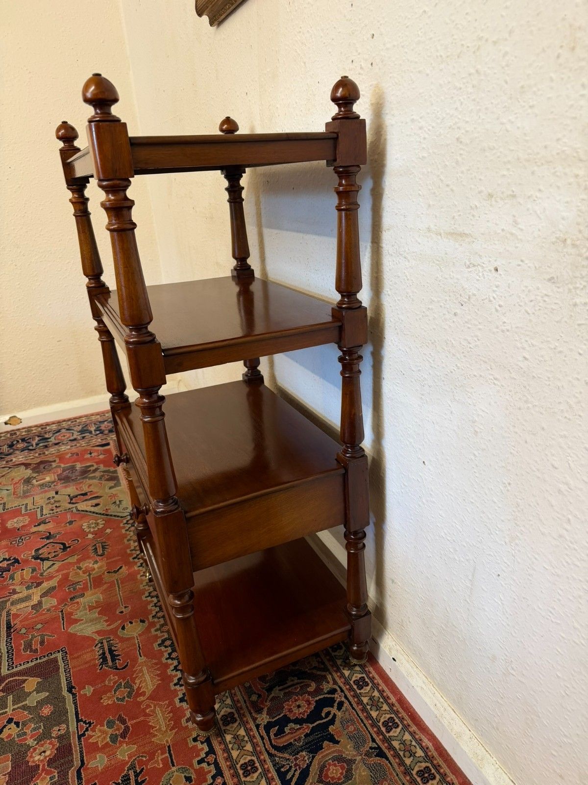 475.0 Quality Antique Mahogany Four Tier Whatnot/Etagere Circa 1880 photo