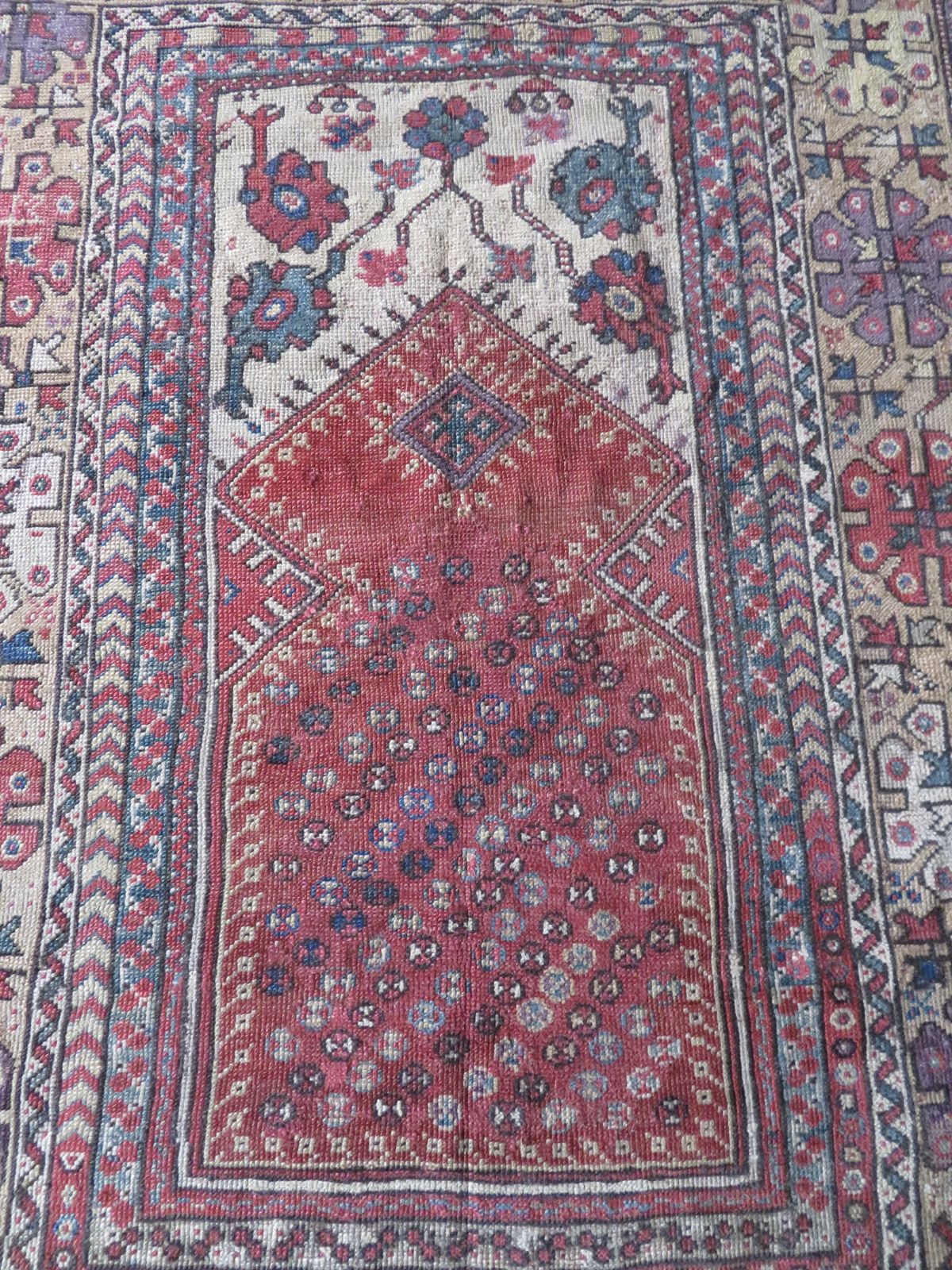 Antique Turkish Milas Melas Prayer Rug.Circa 1860. 162cm X 120cm. photo for sale