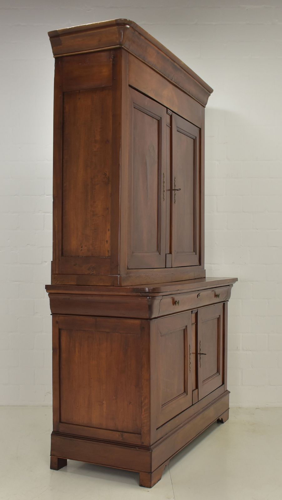 Furniture Antique! Restored Biedermeier Buffet Cabinet, Circa 1850, Mahogany Top Cabinet photo