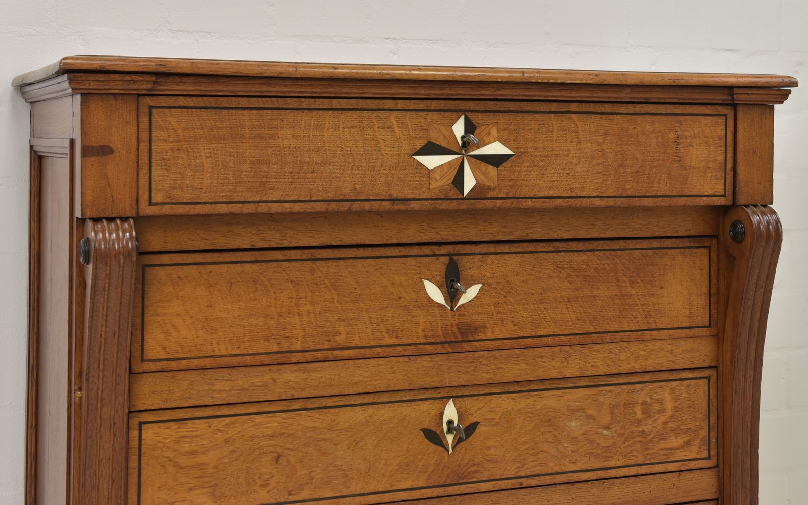 photo furniture Antique! Restored Biedermeier Empire Chest Of Drawers, Charles X Style, Circa 1830