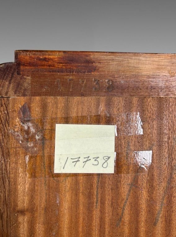 31294.99 Jules Leleu Art Deco Cabinet With Floral Marquetry In Ebony And Mother Of Pearl photo