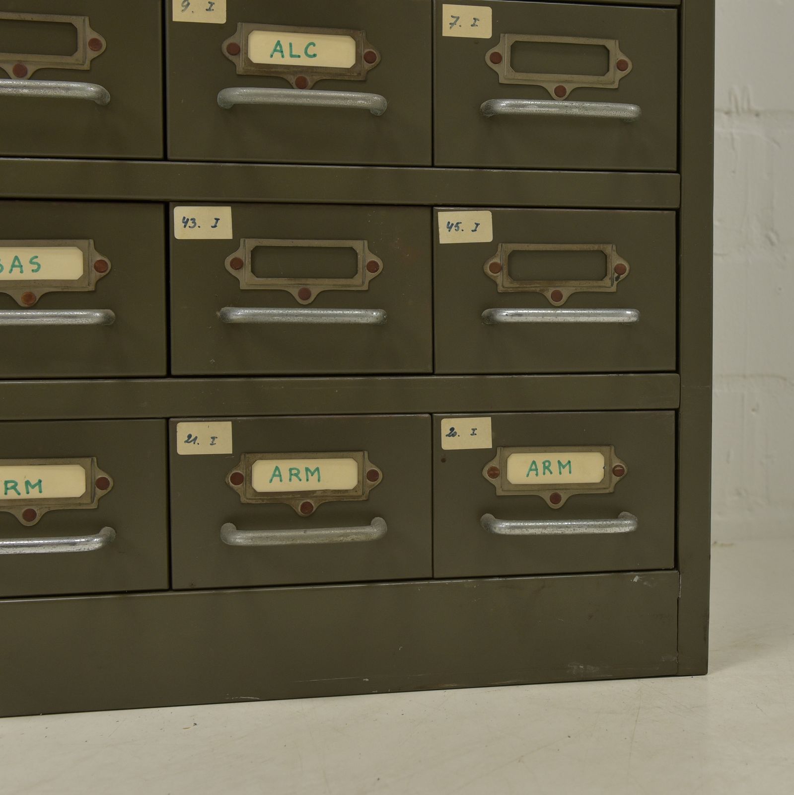 Vintage Metal Cabinet, Workshop Cabinet, Filing Cabinet, Industrial Style, Drawers, Green photo vintage