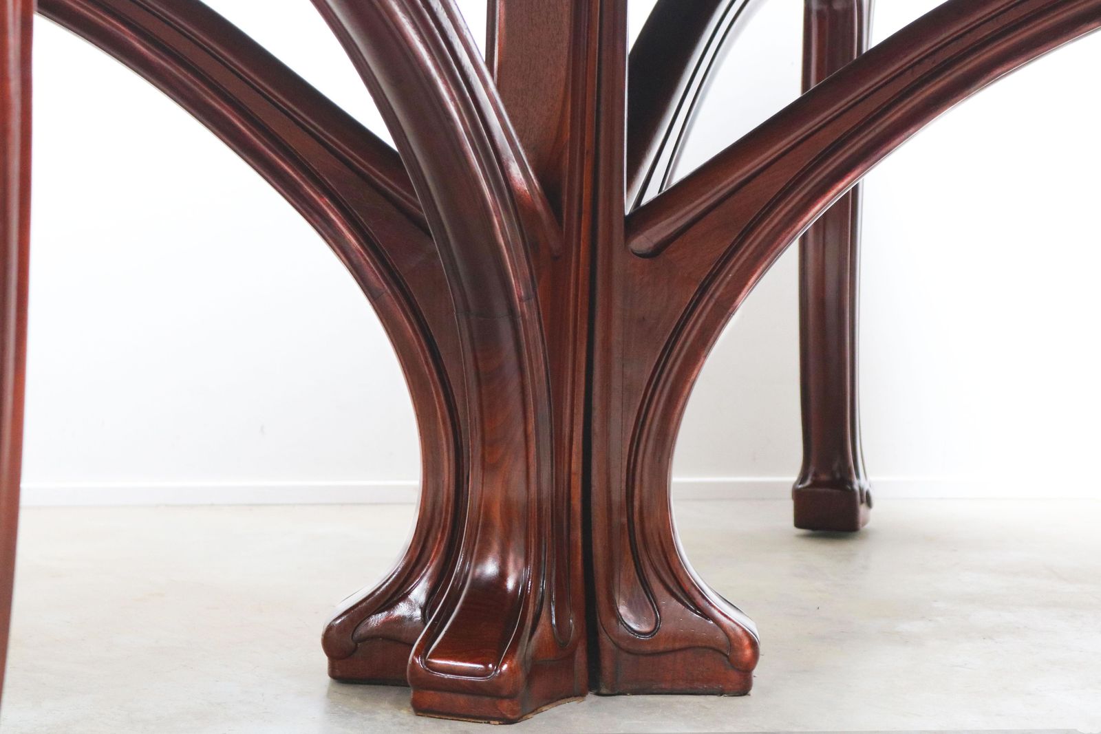 Table à manger Art Nouveau en acajou, par Eugène Gaillard pour Maison Bing, 1900 photo vinterior