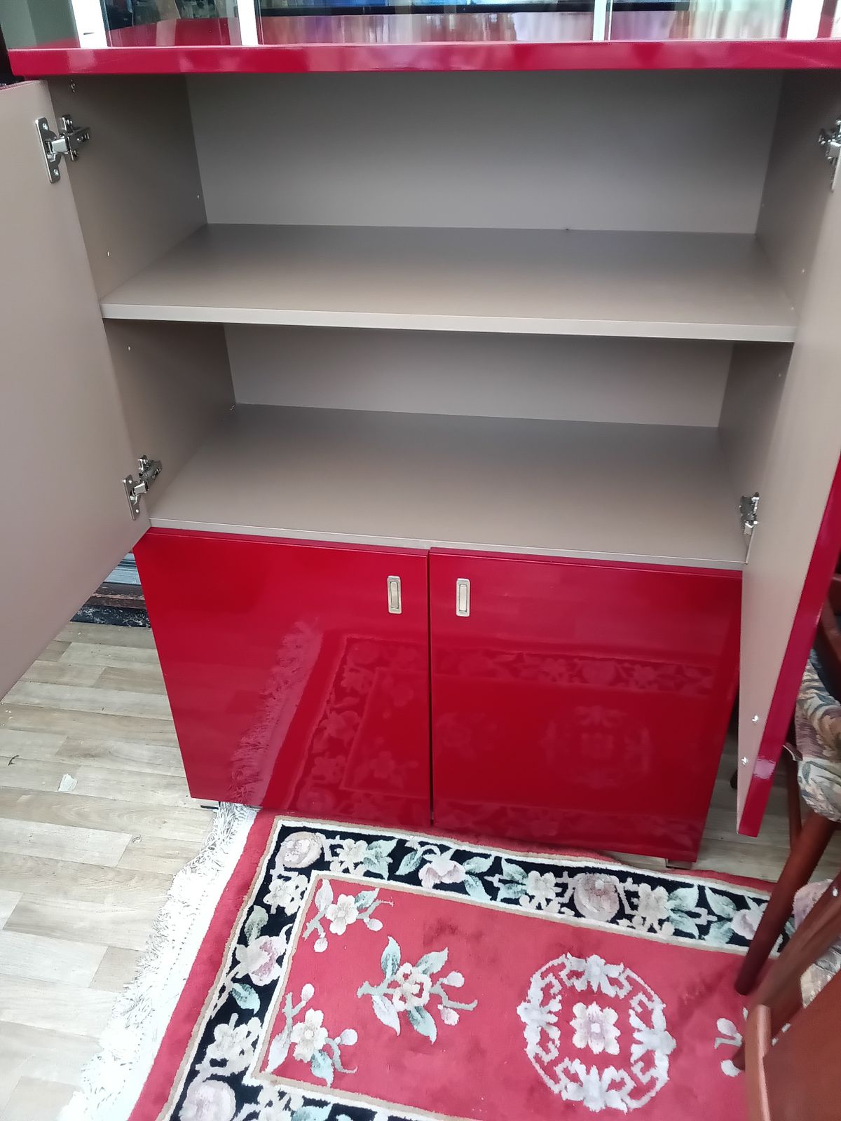 £100 Reduction....Rare Terrance Conran For Habitat Red Lacquered Cabinet. photo for sale