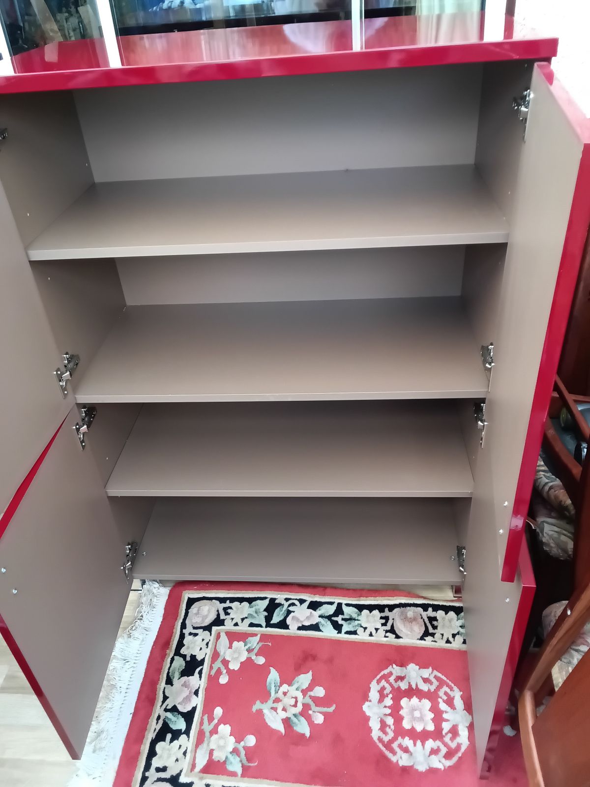 £100 Reduction....Rare Terrance Conran For Habitat Red Lacquered Cabinet. photo Furniture