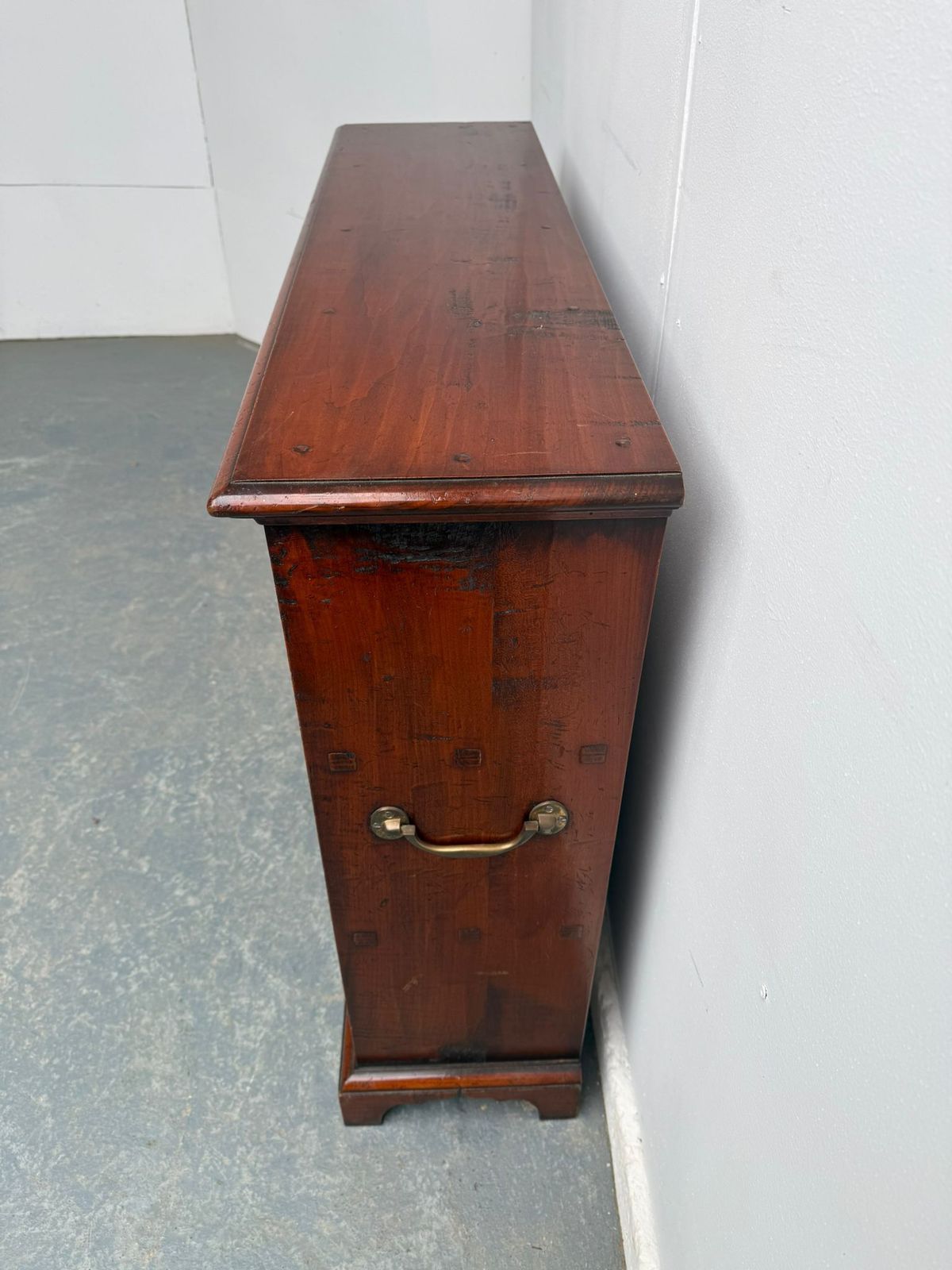A Top Quality Late 20th Century Yew Wood Campagne Style Bookshelf photo 495.0