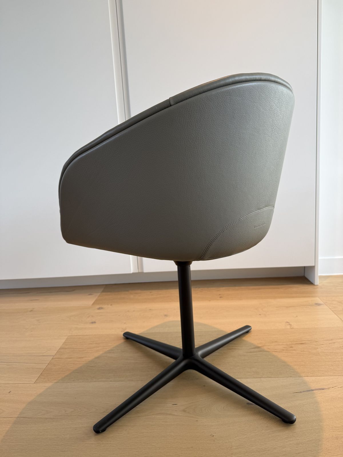 Walter Knoll Kyo 1343 Lounge Chair In Grey Leather photo Furniture
