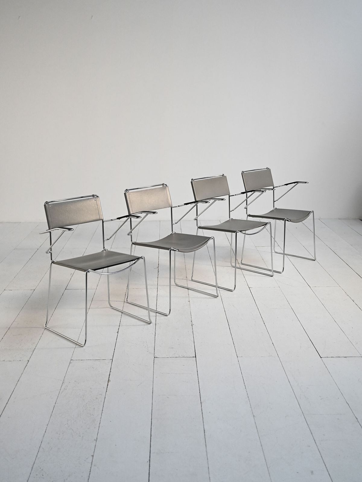 Set Of 4 "Spaghetti" Chairs By Giandomenico Belotti For Alias photo furniture