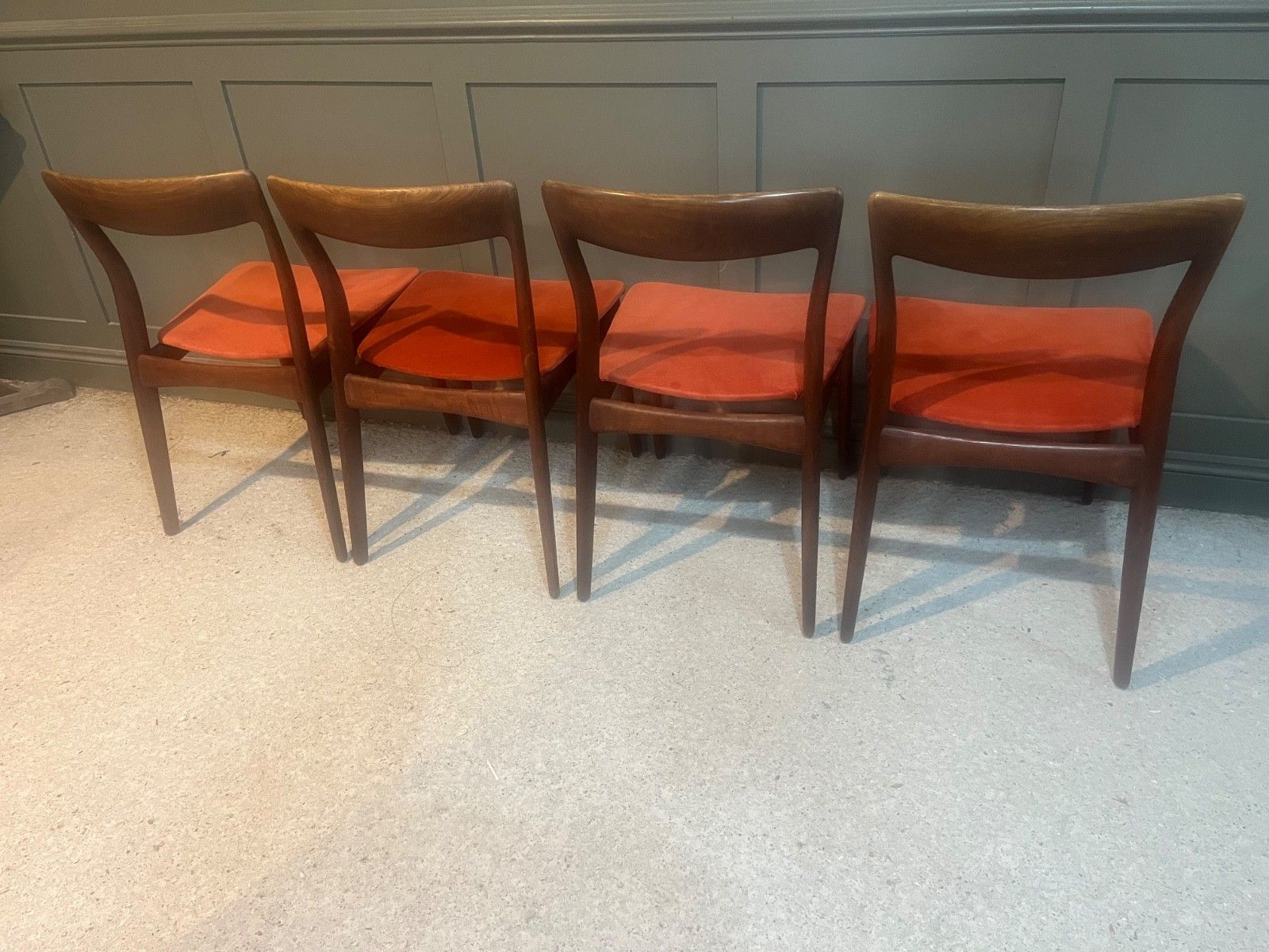 Teak Danish Dining Chairs By R. Borregaard For Viborg Circa 1960’s X 4 photo furniture