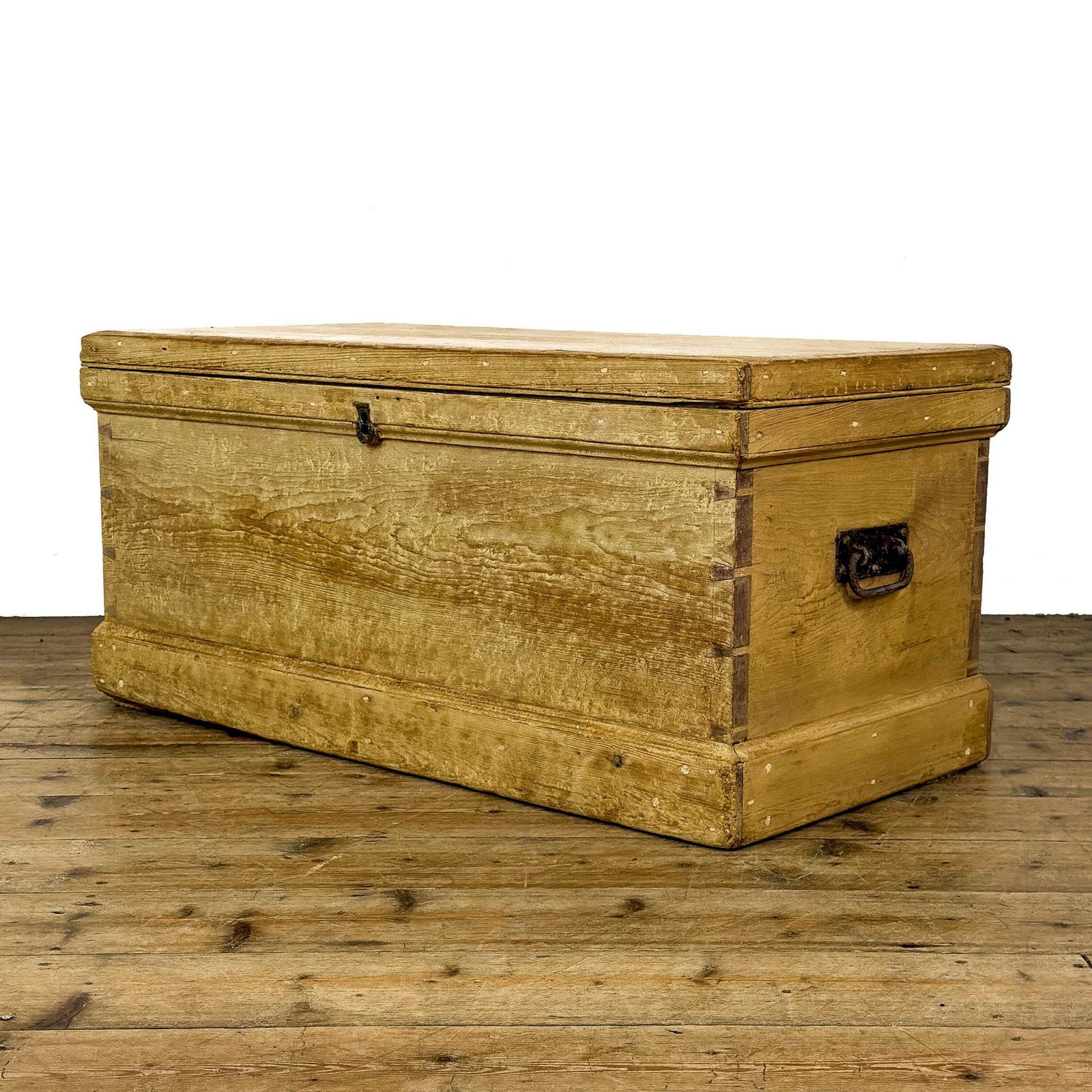 Antique Pine Trunk Blanket Box | Antique Furniture | Antique Trunk | Antique Storage | Pine Trunks | Blanket Box photo furniture