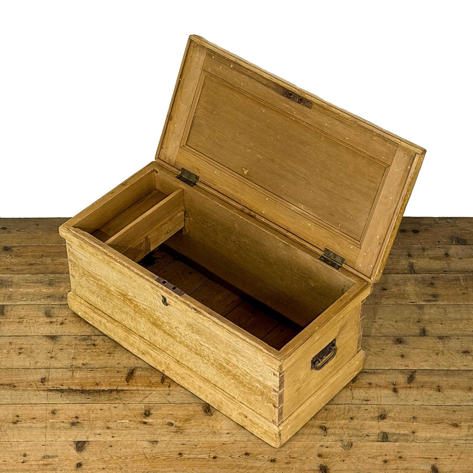 Antique Pine Trunk Blanket Box | Antique Furniture | Antique Trunk | Antique Storage | Pine Trunks | Blanket Box photo Furniture